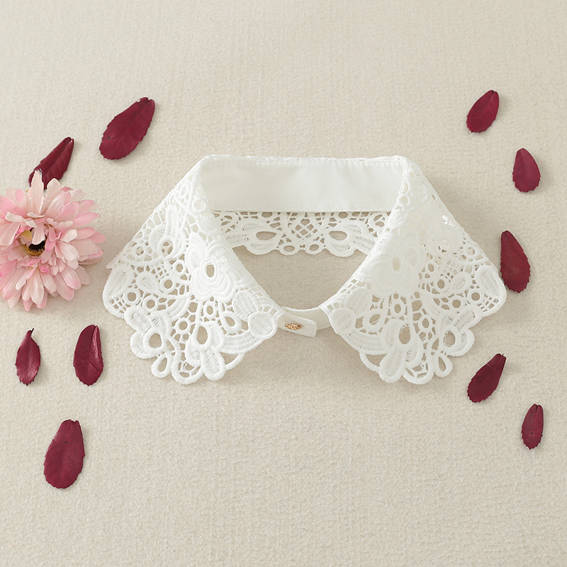 衣领假领子领结单独衣领女百搭领圈DIY领口韩版镂空花边装饰领