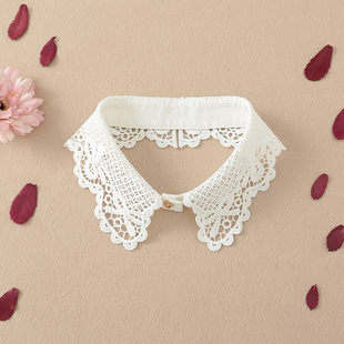 假领子DIY手工缝制蕾丝领春夏百搭领口毛衣花边辅料V领领口装 饰领
