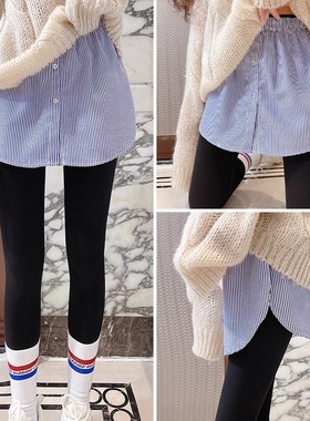 白色小屁帘鲨鱼裤打底神器内搭叠穿加厚下摆女秋冬假两件半身短裙