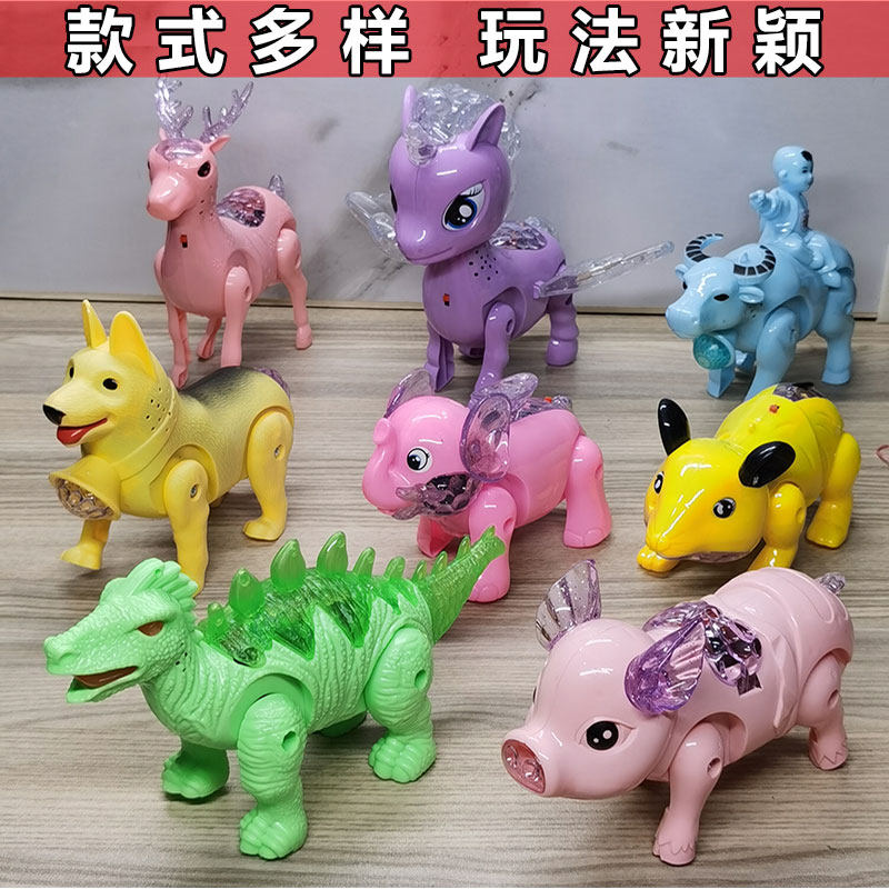 水迪電動牽繩豬電動玩具牽繩狗發光小豬抖音網紅兒童玩具在類目 玩具/童車/益智/積木/模型, 電子/發光/充氣/整蠱玩具, 發光玩具中 - 來自Buy2taobao.com提供專業的淘寶代購服務