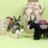 尼泊尔进口毛毡牦牛摆件配饰礼物波西米亚羊毛手工卧室客厅装 饰