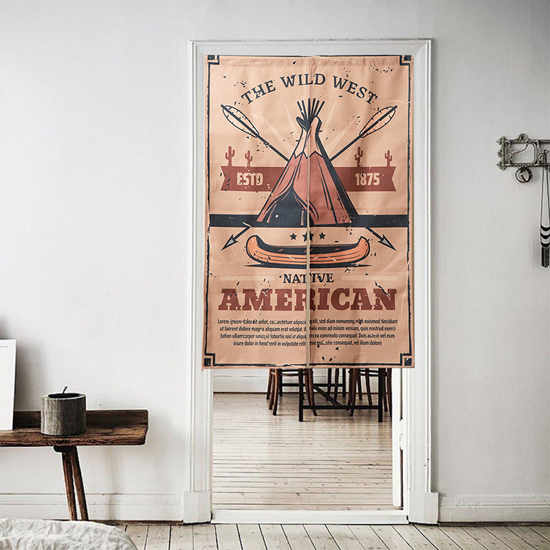 帐篷门帘民宿卧室客厅墙面挂布