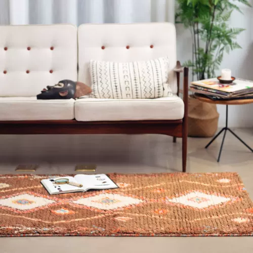 Дизайнерский импортный ковер, Индия, стиль бохо