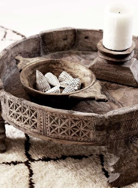 Chakki Table手工雕刻摩洛哥古咖啡桌茶几民宿客厅拍照装饰几边几