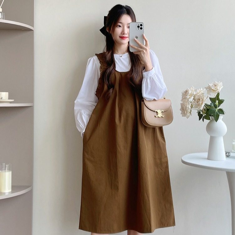 孕妇装春装长袖上衣春季背带裙春秋两件套连衣裙宽松显瘦套装裙子,孕妇装/孕产妇用品/营养,套装,淘宝优惠券,粉丝福利购,淘宝优惠卷