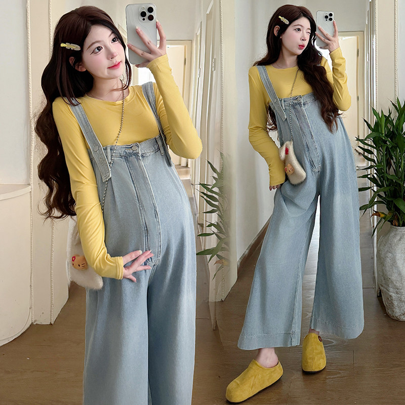 孕妇装春装长袖上衣春季牛仔背带裤2026新款孕妇套装春秋两件套春,孕妇装/孕产妇用品/营养,套装,淘宝优惠券,粉丝福利购,淘宝优惠卷