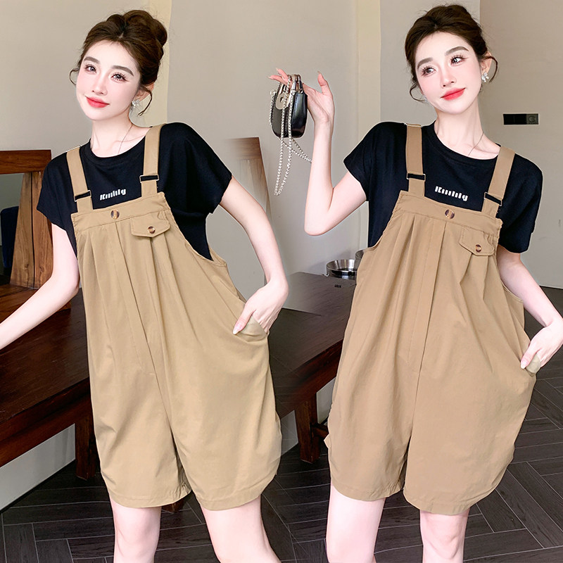 孕妇背带裤2026新款孕妇装夏装怀孕裤子夏季外穿背带短裤夏休闲裤