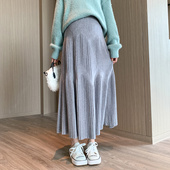 孕妇半身裙2026新款 休闲孕妇裙 针织A字裙春装 孕妇裙子春季 中长款