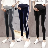 Quần legging nữ mùa thu đông nhung nhung nâng bụng quần Hàn Quốc Quần lọt khe 2019 mới quần Hàn Quốc - Phụ nữ mang thai quần / quần bụng đồ bầu cao cấp