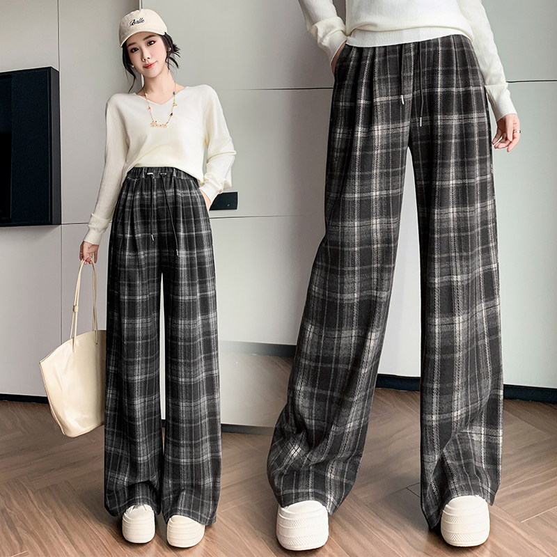 孕妇裤子秋季外穿格子抽绳休闲裤宽松大码阔腿裤冬季加绒保暖长裤,孕妇装/孕产妇用品/营养,孕妇休闲裤,淘宝优惠券,粉丝福利购,淘宝优惠卷