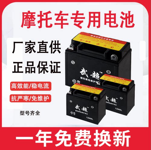 摩托车电瓶12v通用9a助力车
