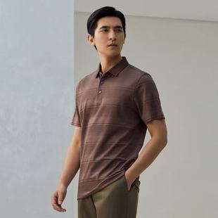 男580226VCA 专柜1580 雅戈尔短袖 T恤可机洗含桑蚕丝抗皱POLO衫