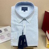 雅戈尔男士 衬衫 40码 商务休闲标准版 型莱赛尔麻面料免烫长袖