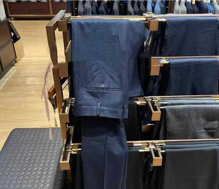 雅戈尔专柜1090元男西裤藏青秋冬商场同款修身羊毛西裤227081FIY