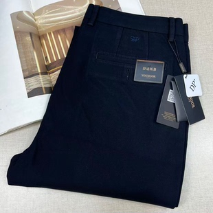 DP免烫 宽松版 雅戈尔休闲裤 B版 春秋329979AWB 男黑色高端直筒裤