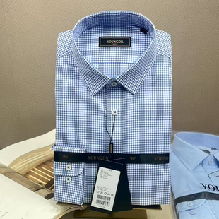专柜780元雅戈尔长袖衬衫正品商务休闲新款全棉免烫衬衣119868FFA