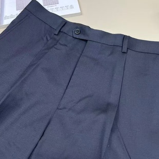 雅戈尔95.5%绵羊毛藏青色西裤男商务正装职业装裤子春秋29050FHA