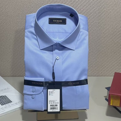 雅戈尔长袖商务正装DP免烫标准版