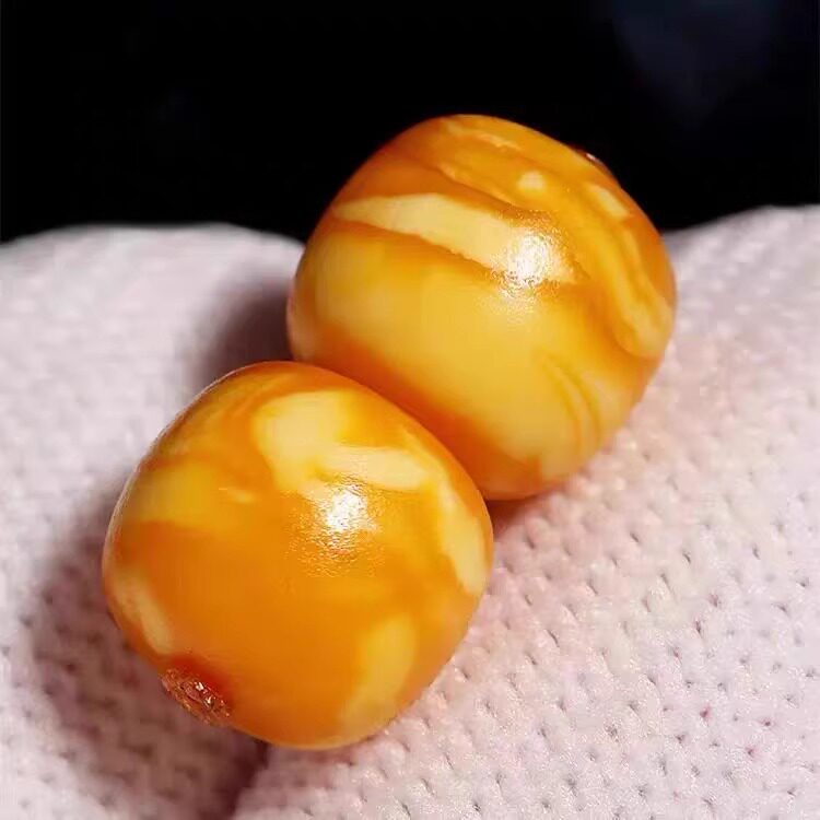 橘皮老蜜蜡古董蜜蜡老型桶珠散珠隔珠金刚星月菩提手串链DIY配饰