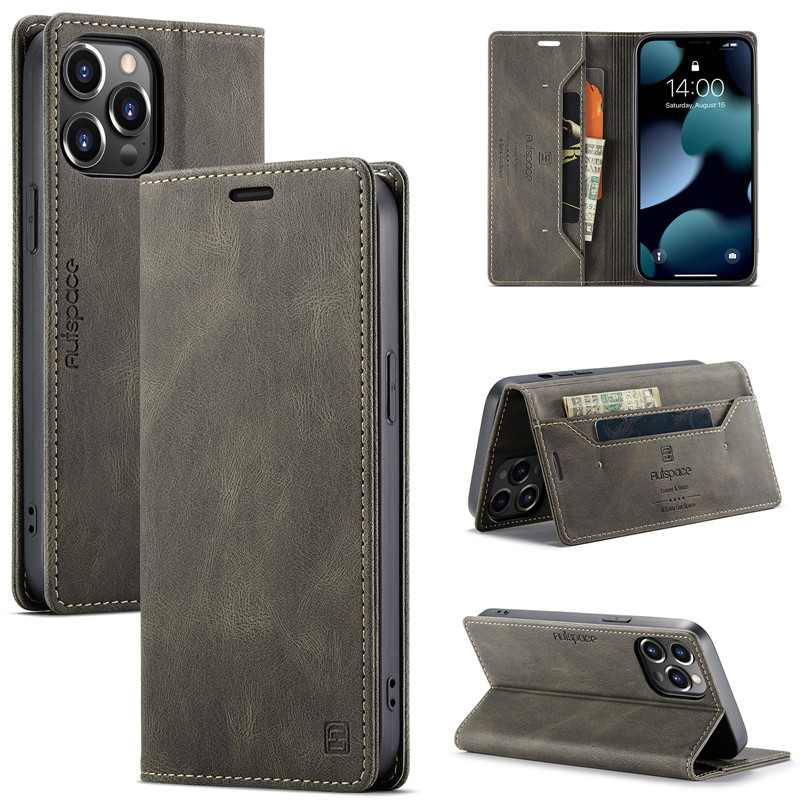 iPhone系列全包翻盖插卡零钱皮套