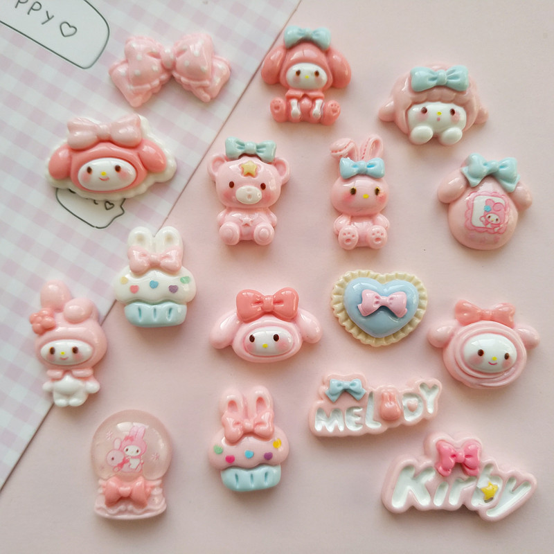 树脂粉色系三丽鸥手工diy配件