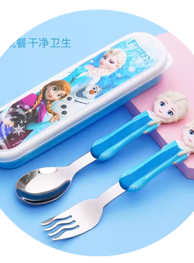 儿童筷子柴桑春天不锈钢餐具套装