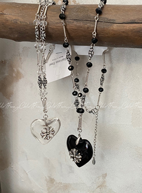 Fanxy韩国新款爱心项链女小众设计感高级轻奢气质百搭颈链配饰