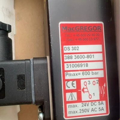 DS302 3883600-801 31006918 Gregor麦基嘉 船用压力开关