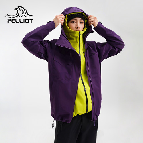 伯希和户外徒步硬壳单层冲锋衣