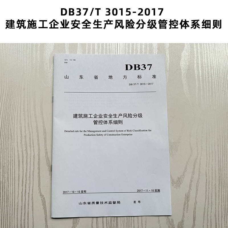 DB37/T 3015-2017 建筑施工企业安全生产风险分级管控体系细则   山东标准