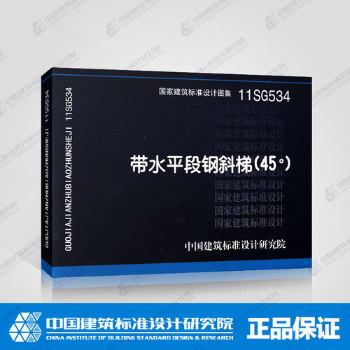 带水平段钢斜梯(45度)(11SG534)