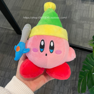 星之卡比绿帽子卡比游戏人物可爱摆件公仔礼物动漫毛绒卡通儿童