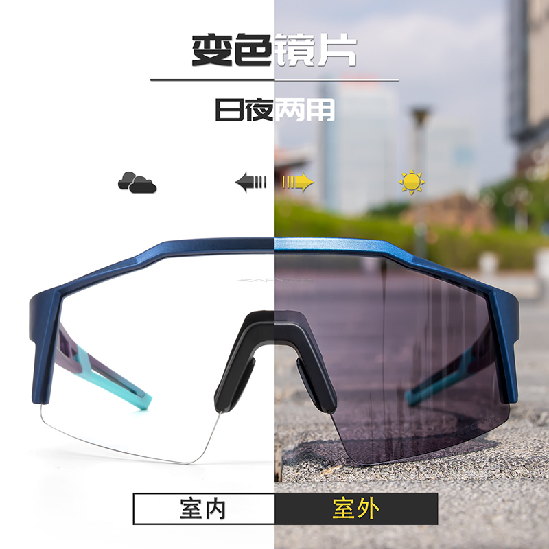 卡普沃KAPVOE骑行眼镜专业山地公路自行车运动登山马拉松防风风镜