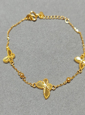 金色蝴蝶新中式小众精致女款手链