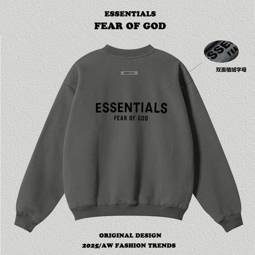 美Essentials双面植绒加绒卫衣