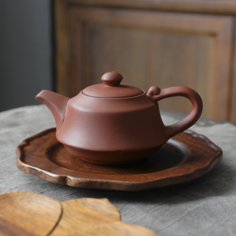 围炉煮茶点心盘下午茶咖啡糕点餐盘精致壶承干泡台家用实木托盘