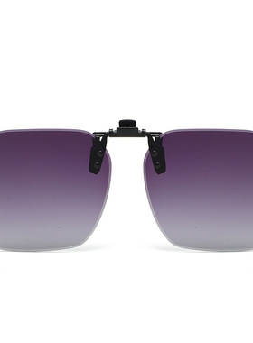 切边无框偏光太阳镜夹片防紫外线近视夹镜二合一开车专用墨镜可上