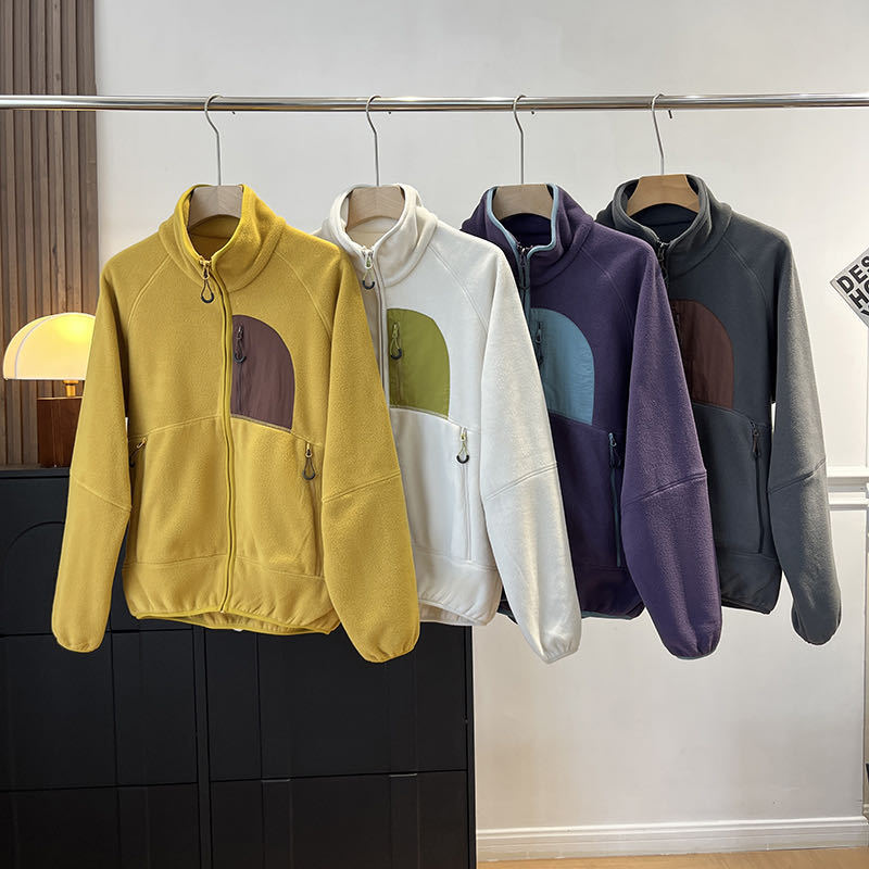 25秋冬户外抓绒衣男女轻量化登山徒步保暖摇粒绒内胆秋冬夹克