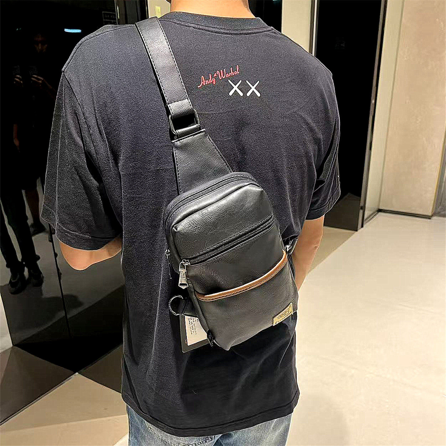 threebox新款骑行包日韩男式胸包
