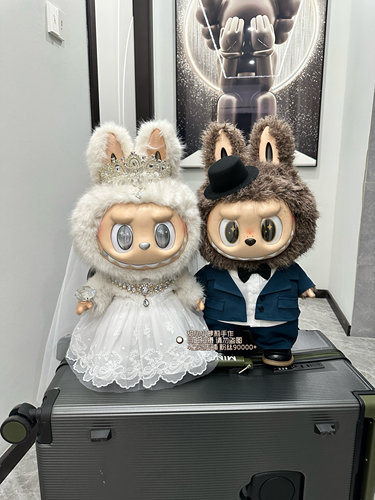 原创原版58大首领婚纱天使婚纱大首领西装zimomo衣服压床娃娃衣服