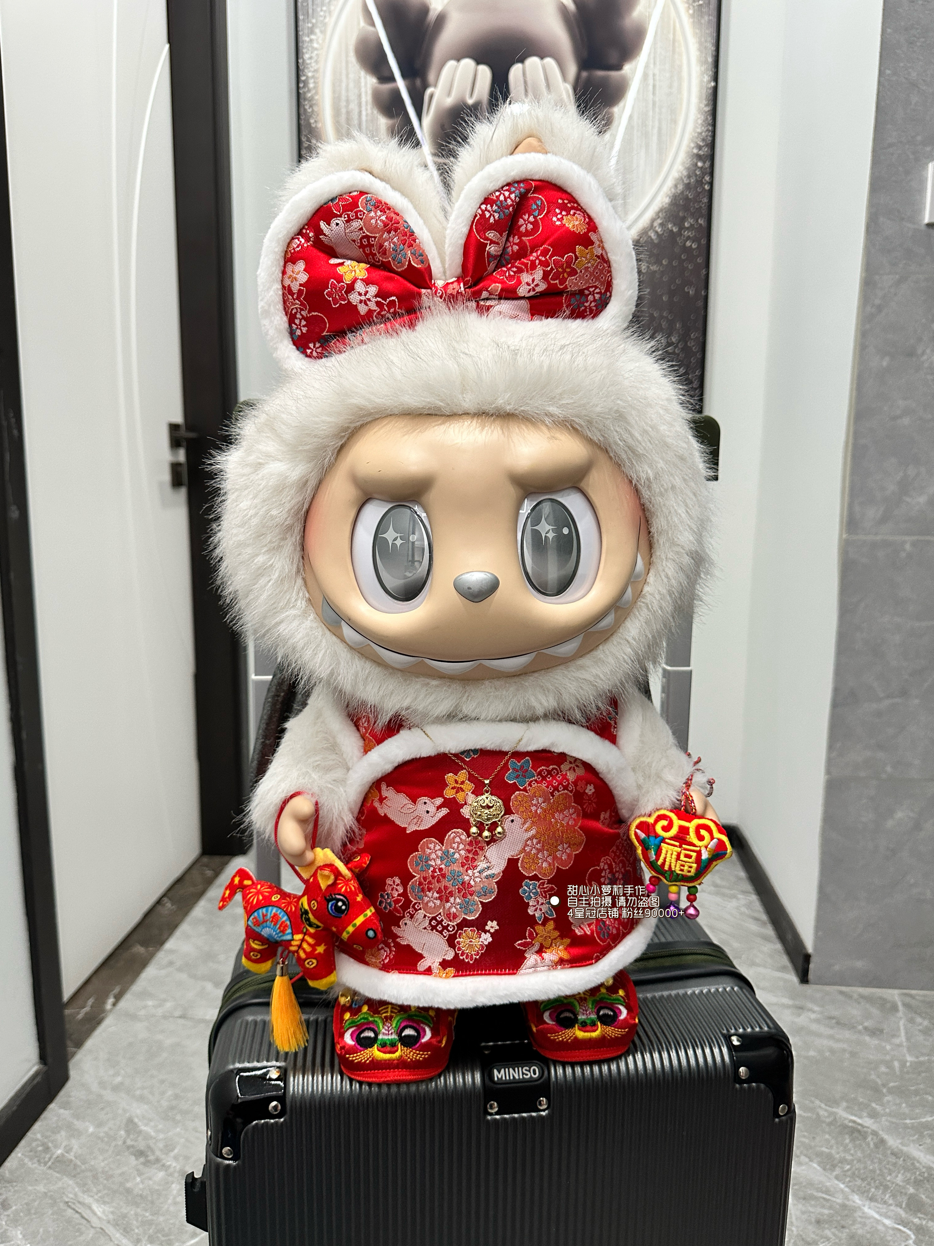 58厘米拉布布衣服zimomo娃衣大号拉布布衣服新年娃衣玩偶衣服