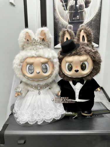 原创原版58大首领婚纱天使婚纱大首领西装zimomo衣服压床娃娃衣服