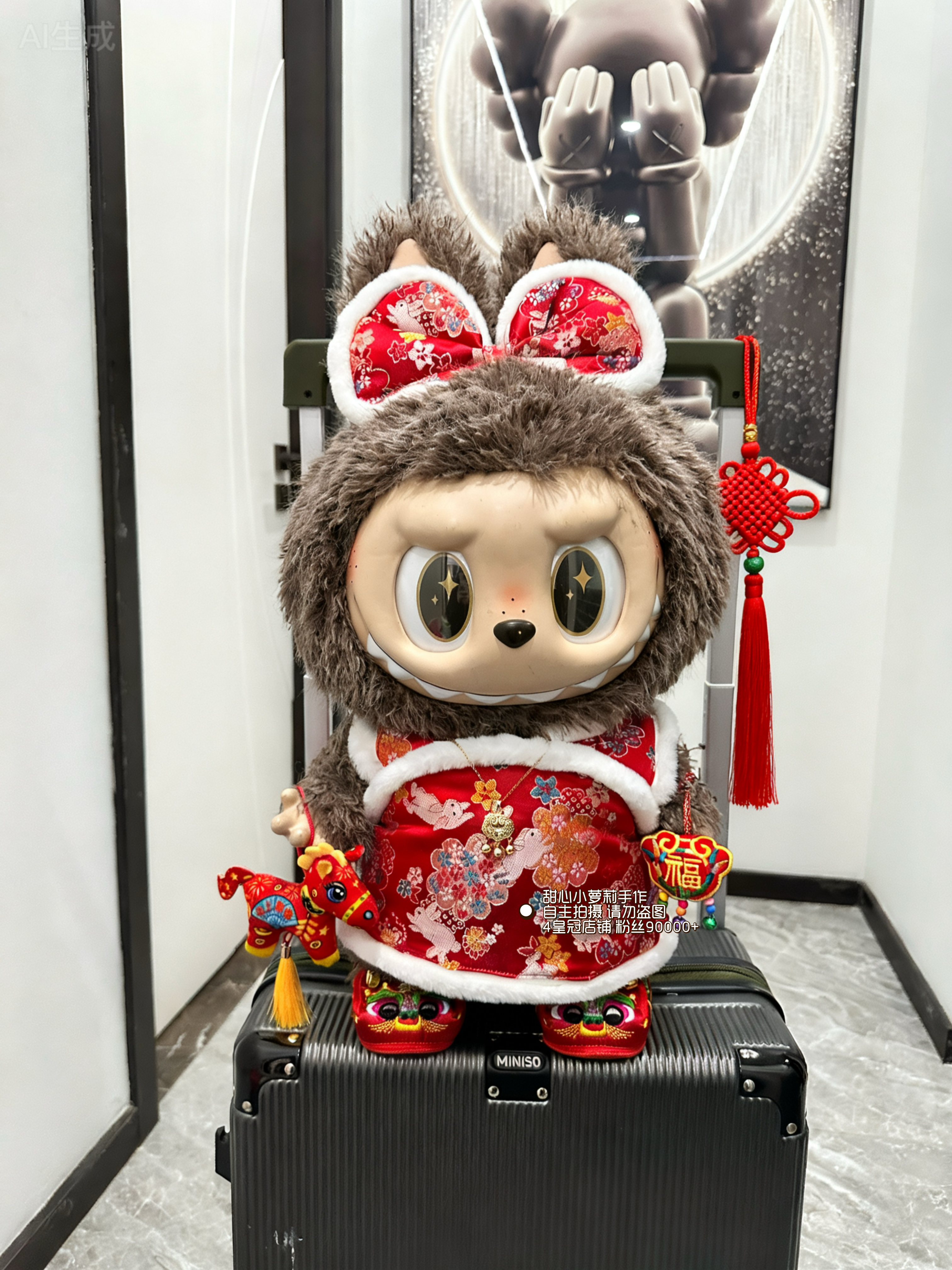 58厘米拉布布衣服zimomo娃衣大号拉布布衣服新年娃衣玩偶衣服