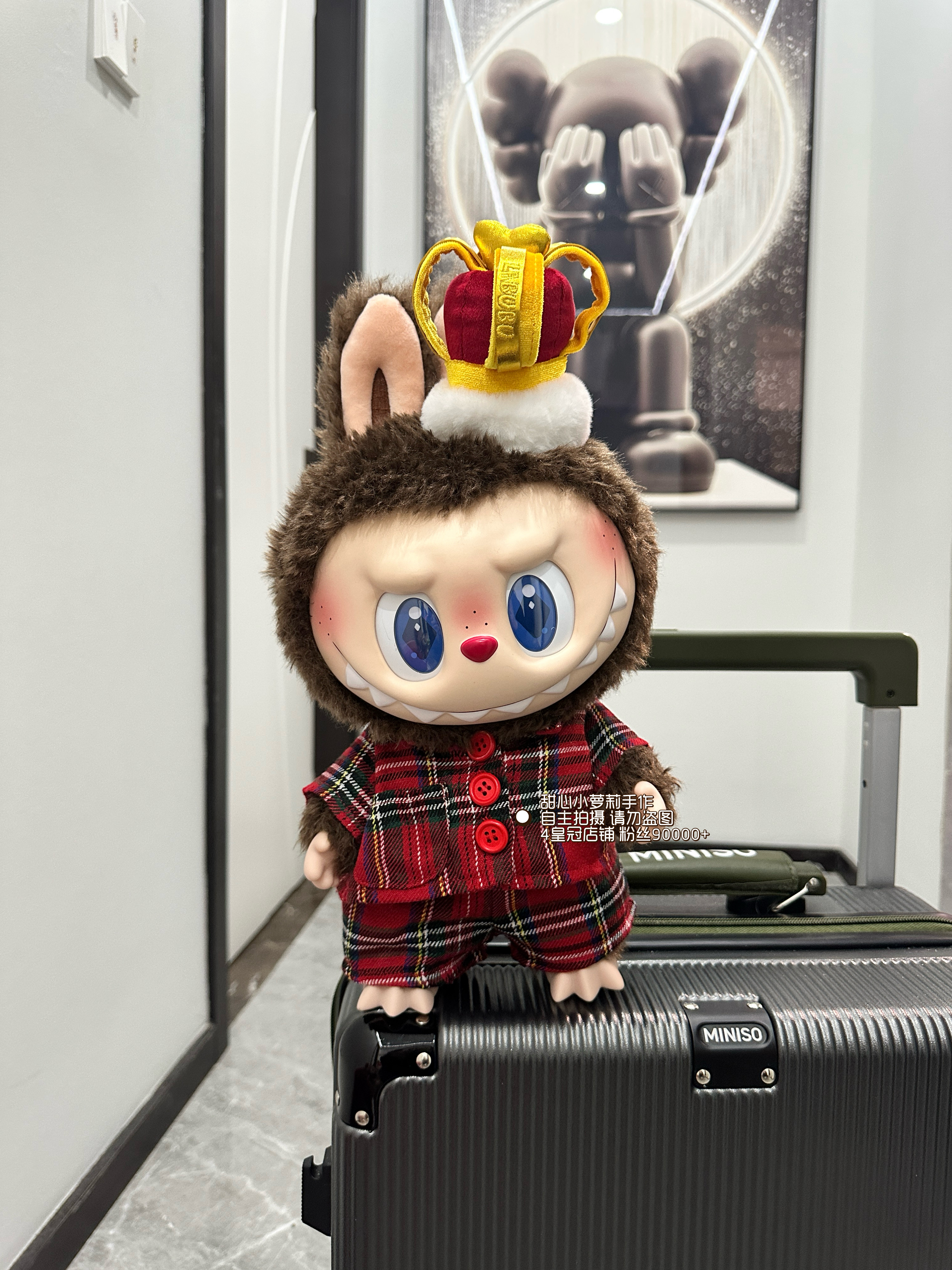 原创原版38cm国王拉bubu衣服37一代黑皮拉bubu衣服圣诞玩偶衣服,模玩/动漫/周边/娃圈三坑/桌游,棉花娃娃/毛绒玩具娃衣,淘宝优惠券,粉丝福利购,淘宝优惠卷