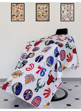 满拼美式barbershop围布加大加长