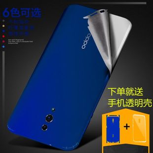 适用oppo手机reno改色膜reno2背面后膜reno3全包边Renoz全身3pro贴膜z贴纸ace磨砂十倍变焦后盖后壳变色彩膜