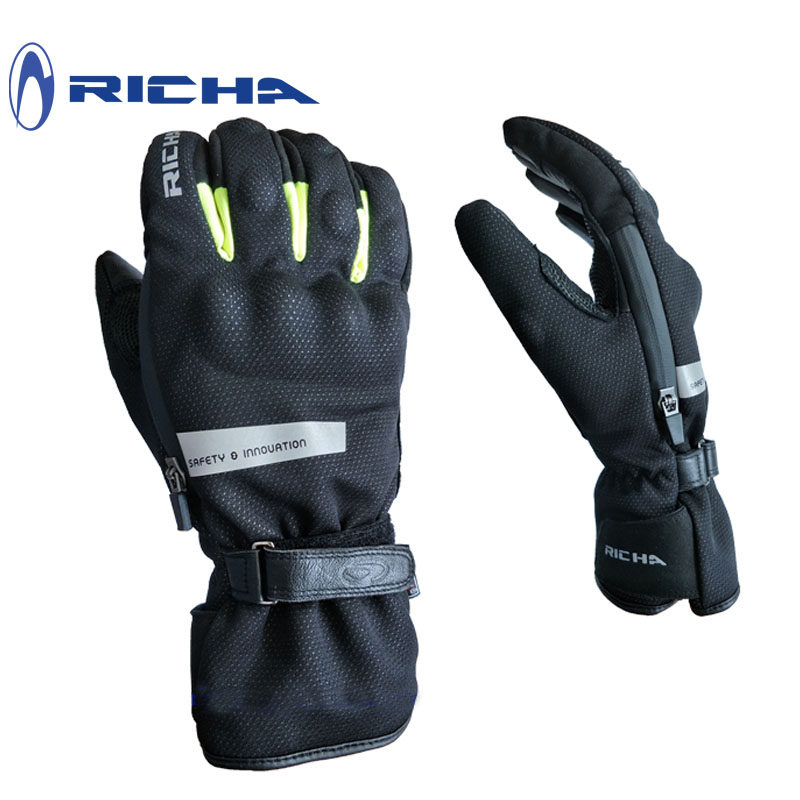 RICHA冬季保暖防水机车手套防护性手套长款骑行防摔摩托车手套