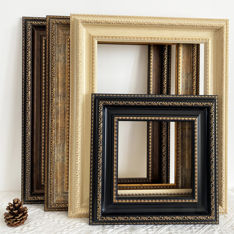 复古欧式宽版油画框外框免组装