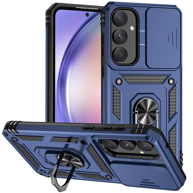 适用三星A55手机壳新品GalaxyA55保护套SM一A5560保护镜头SAMSUNGA55外壳支架保3星5G盖乐世男A555G磨砂CASE