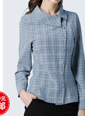 A607杏兰服装纸样女士春夏长袖翻领不规则上衣外套1:1裁剪图纸板